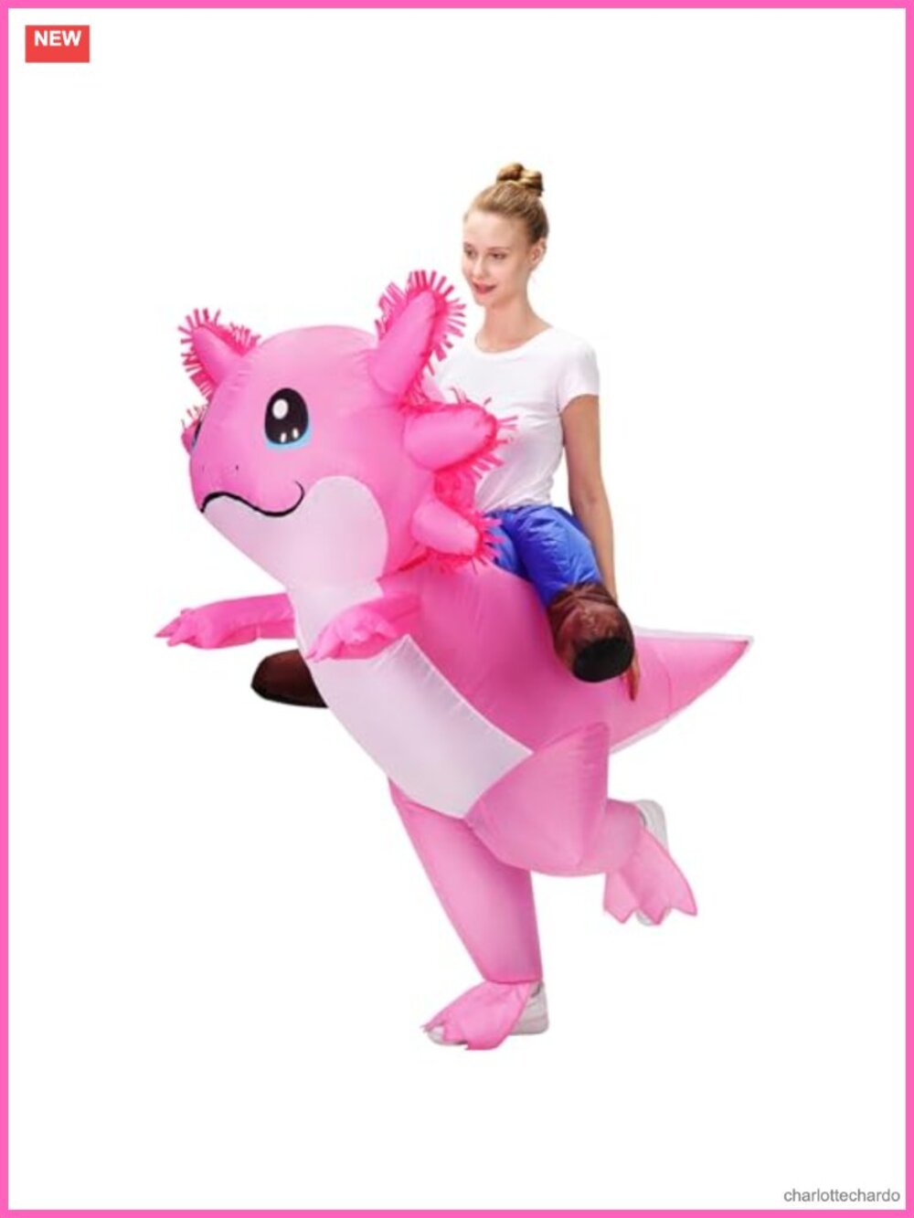 Axolotl Inflatable Adult Costume Funny Blow Up Halloween Cosplay Party